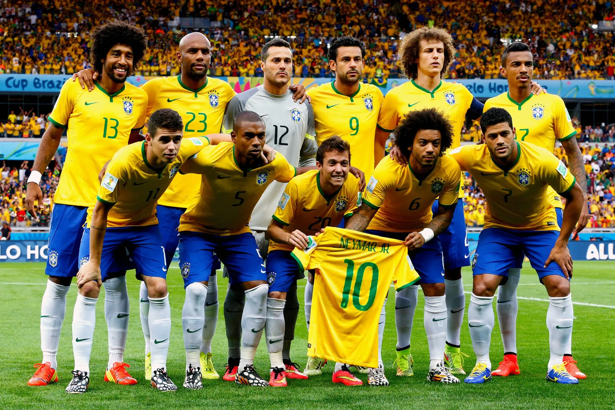 Sem Neymar, o Brasil que entrou a campo no 7 a 1 (