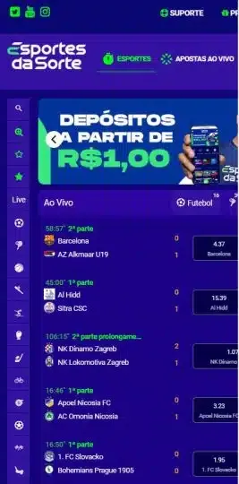 app Esportes da Sorte