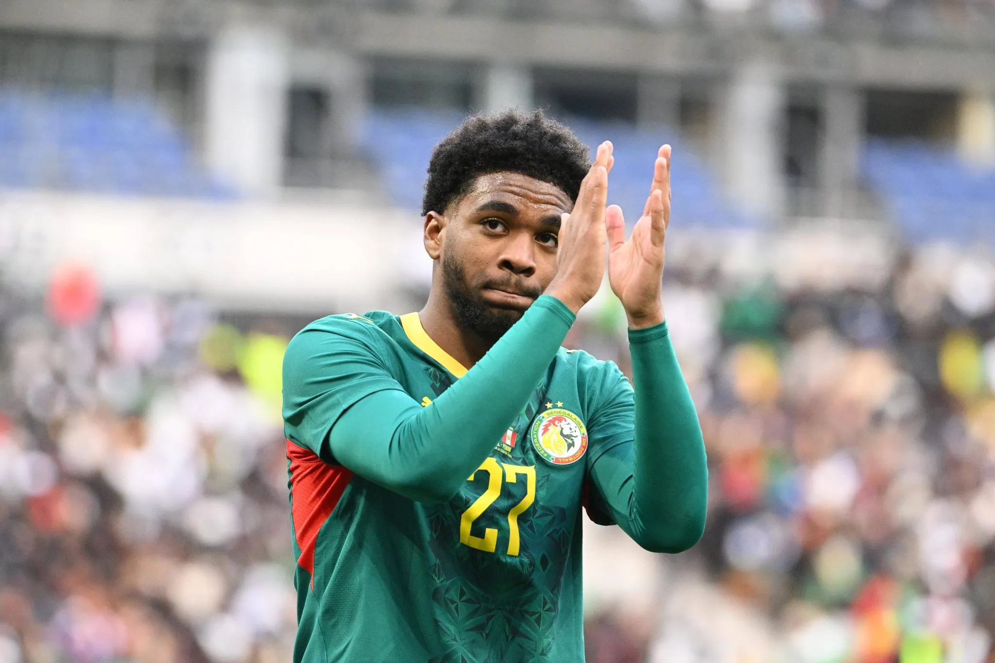 Ibrahim Mbaye, destaque da sele&ccedil;&atilde;o de Senegal (Foto: IMAGO / PRESSE SPORTS)