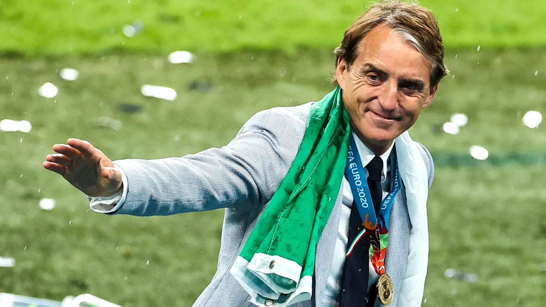 Roberto Mancini pela sele&ccedil;&atilde;o italiana (Foto: Picture Alliance/Icon Sport)