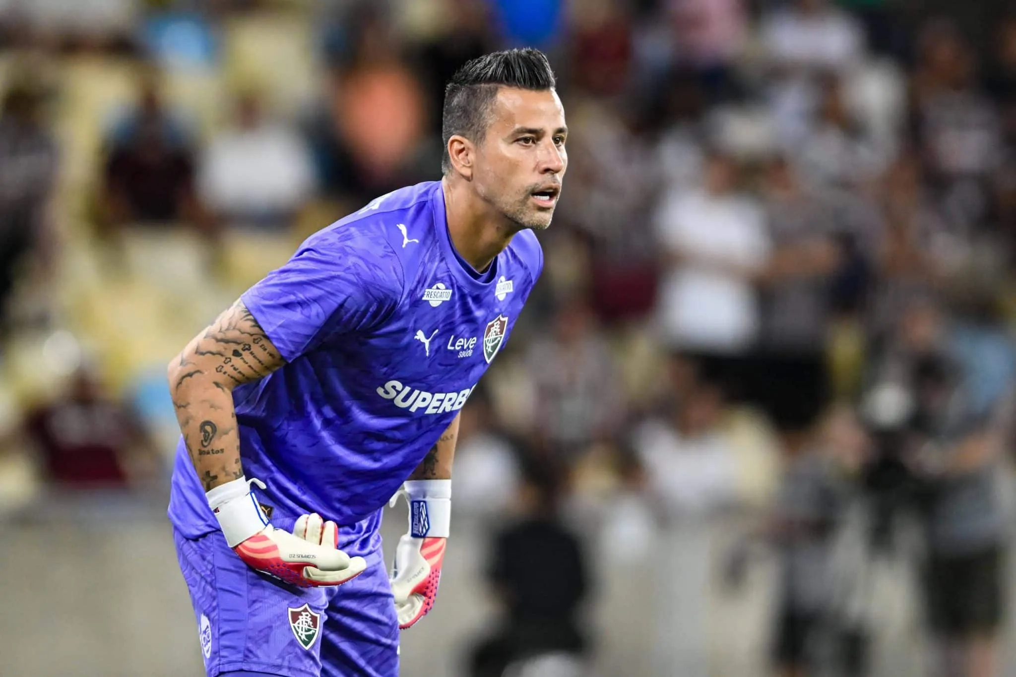 Goleiro F&aacute;bio em jogo do Fluminense no Maracan&atilde;