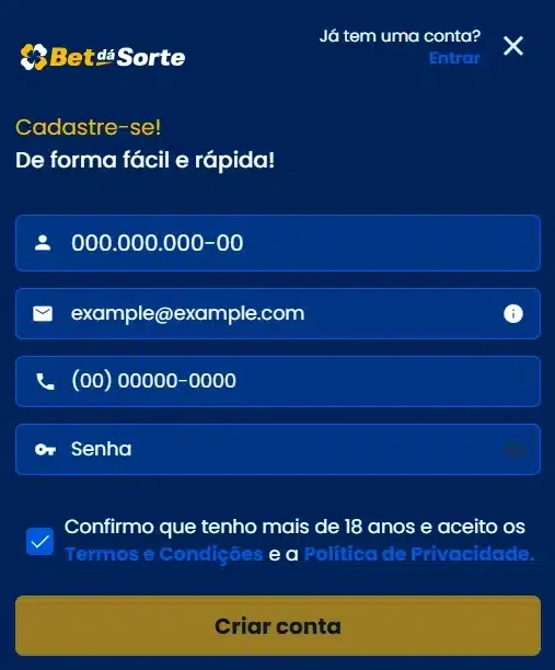 Bet d&aacute; Sorte Brasil: an&aacute;lise das apostas e esportes dispon&iacute;veis