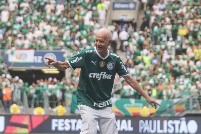 Ademir da Guia, antes da final do Campeonato Paulista de 2021 (Foto: Imago)