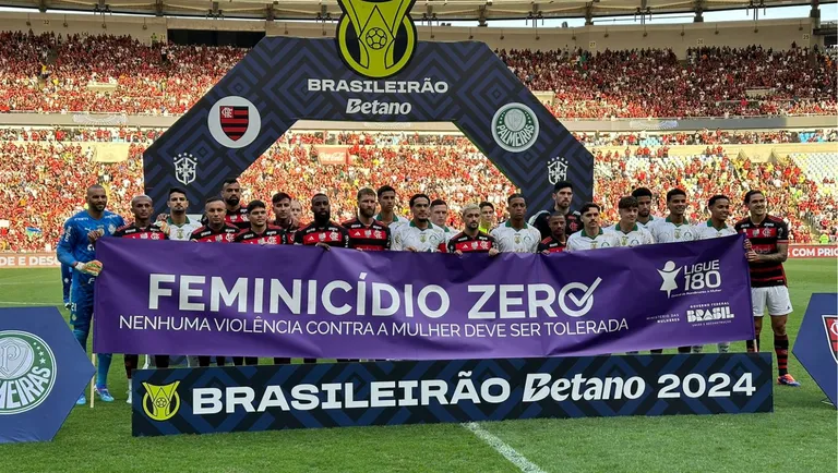 Campanha pelo Feminic&iacute;dio Zero nos est&aacute;dios (Foto: Divulga&ccedil;&atilde;o/Minist&eacute;rio das Mulheres)