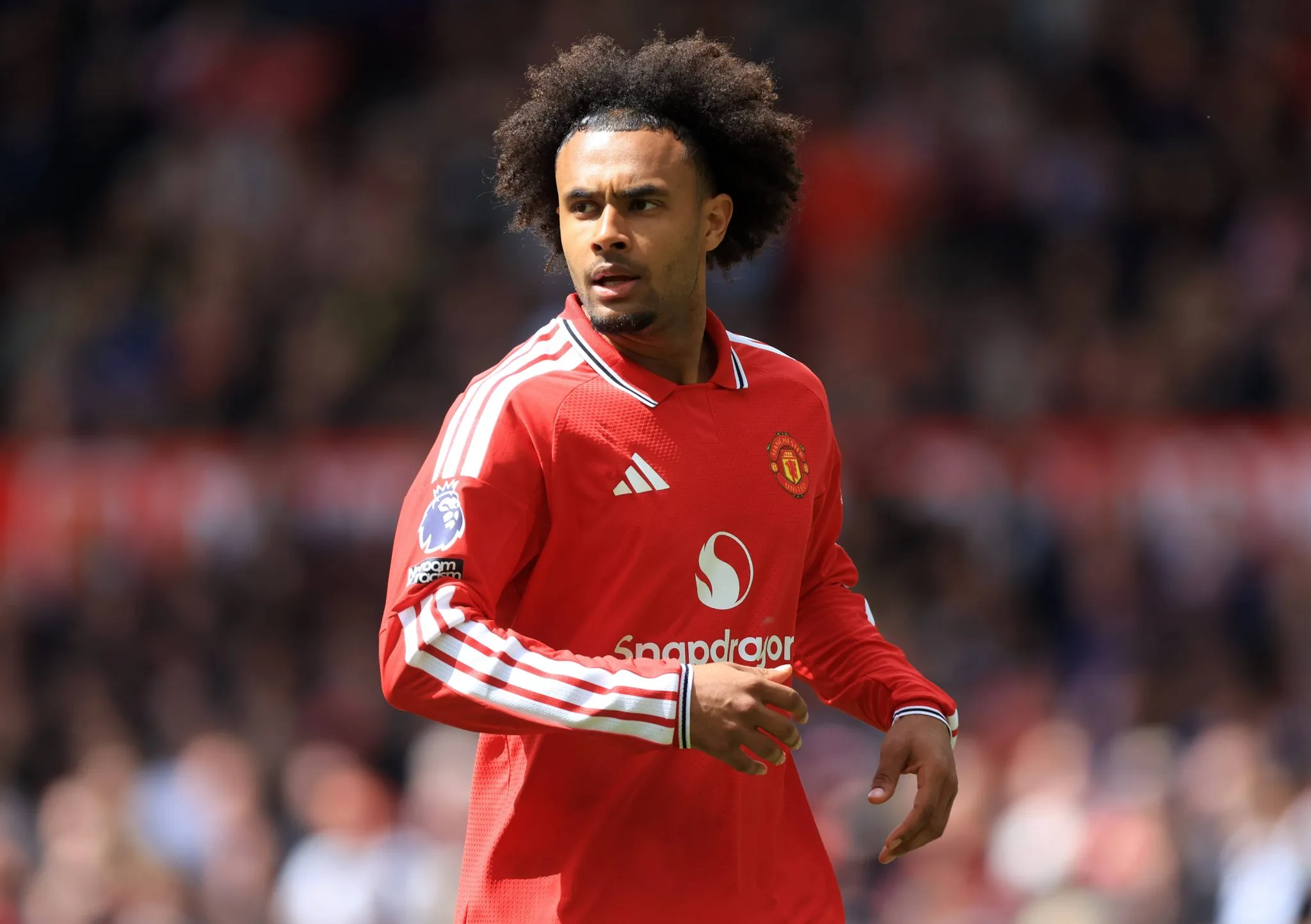 Joshua Zirkzee em atua&ccedil;&atilde;o pelo Manchester United (Foto: IMAGO / APL)