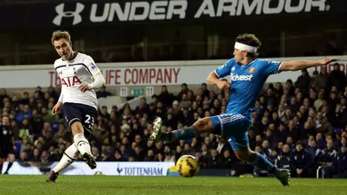 Dos oito gols de Eriksen, cinco deles decidiram o jogo para o Tottenham