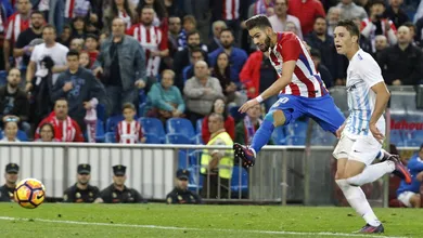 Este gol de contra-ataque de Carrasco, contra o M&aacute;laga, &eacute; a s&iacute;ntese do que ele tem jogado