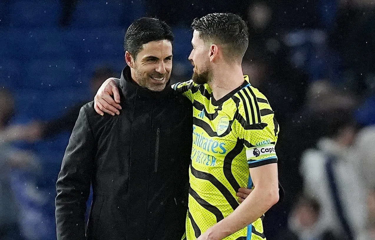 &lsquo;Imposs&iacute;vel n&atilde;o gostar dele&rsquo;: entenda o amor de Arteta por Jorginho no Arsenal