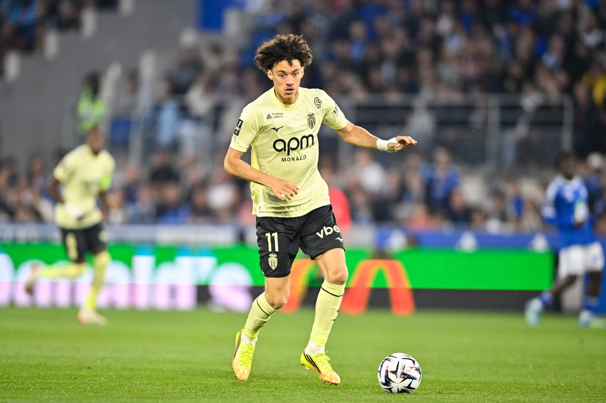 Akliouche em jogo do Monaco 
