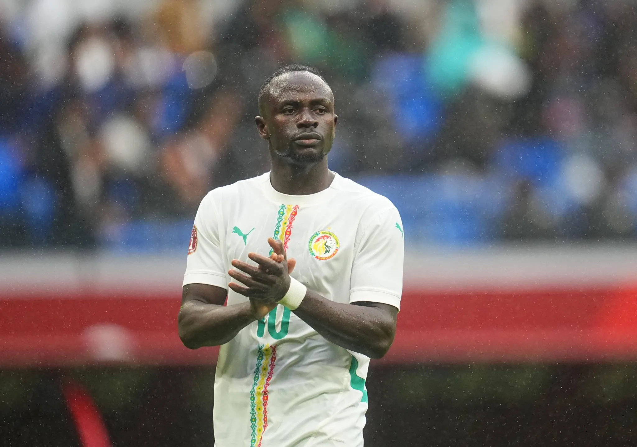 Sadio Man&eacute; em a&ccedil;&atilde;o pela sele&ccedil;&atilde;o de Senegal