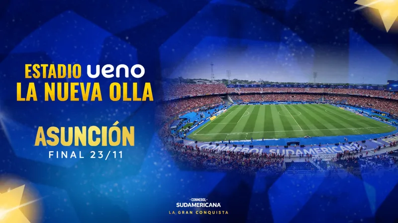 An&uacute;ncio ofical do est&aacute;dio que sediar&aacute; a grande final da Copa Sul-Americana 2024