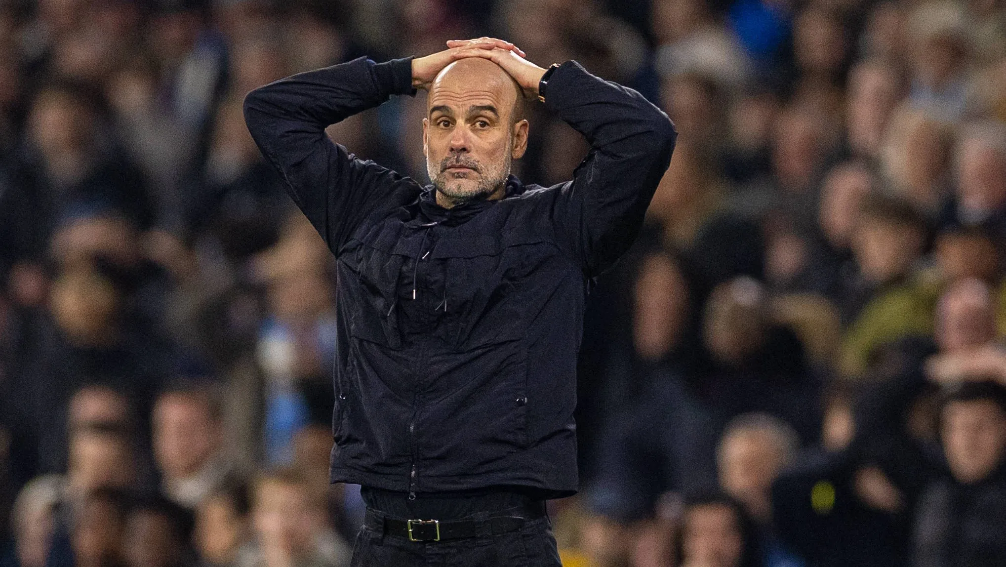 Pep Guardiola, t&eacute;cnico do Manchester City (Foto: Imago/Xinhua)