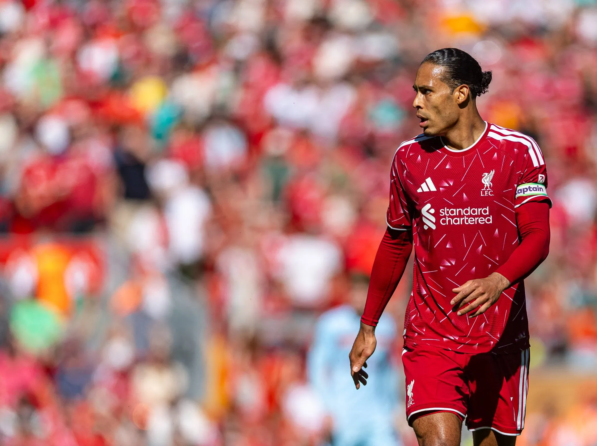 Van Dijk em jogo do Liverpool