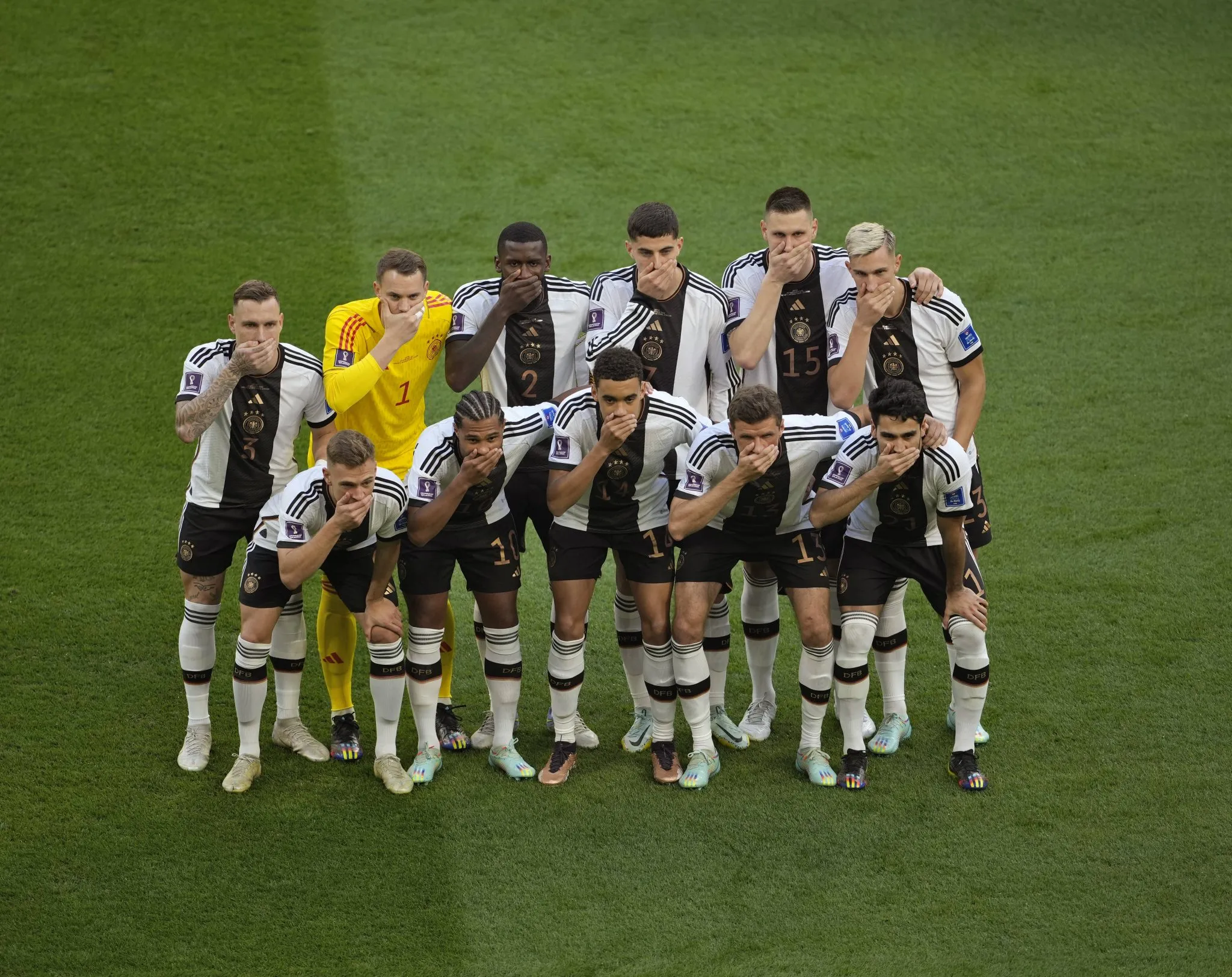Protesto da sele&ccedil;&atilde;o alem&atilde; na Copa do Mundo de 2022
