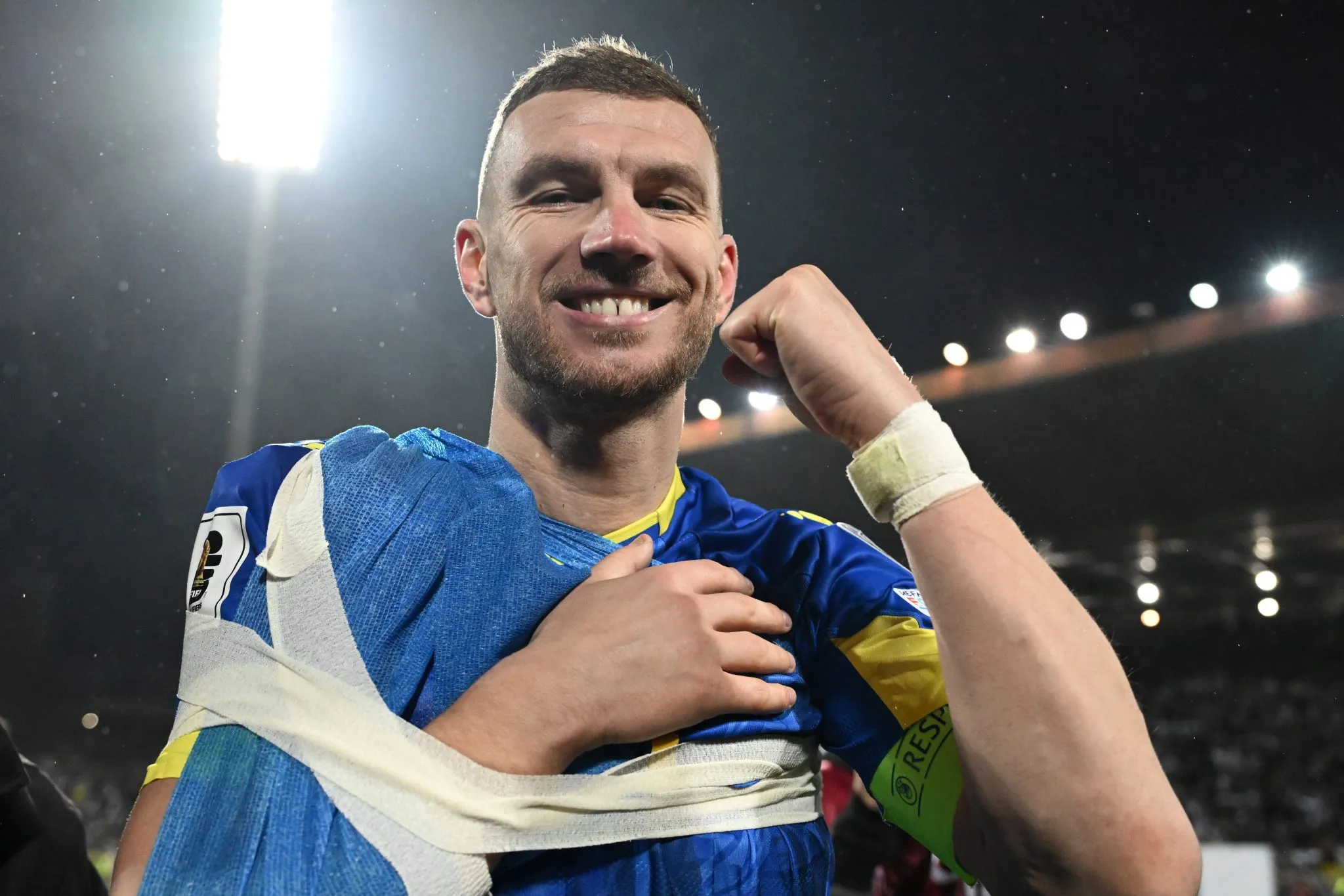 Dzeko liderou B&oacute;snia-Herzegovina na classifica&ccedil;&atilde;o &agrave; Copa do Mundo 