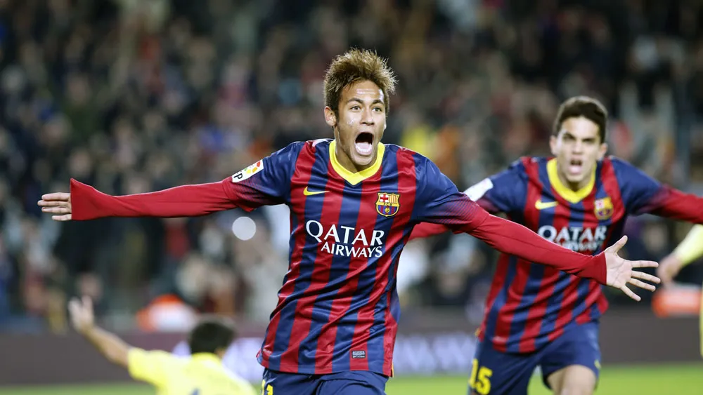 Neymar segue se destacando no Bar&ccedil;a. E agora ele marca gols tamb&eacute;m (AP Photo/Emilio Morenatti)