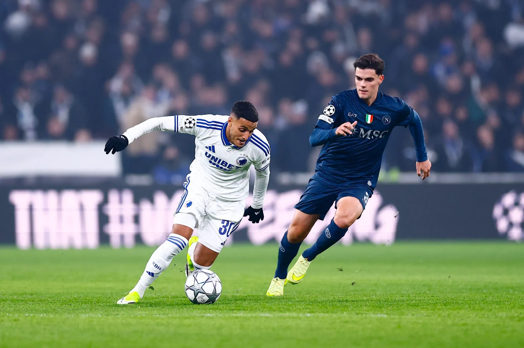 Copenhagen x Napoli pela Champions League (Foto: Iconsport)