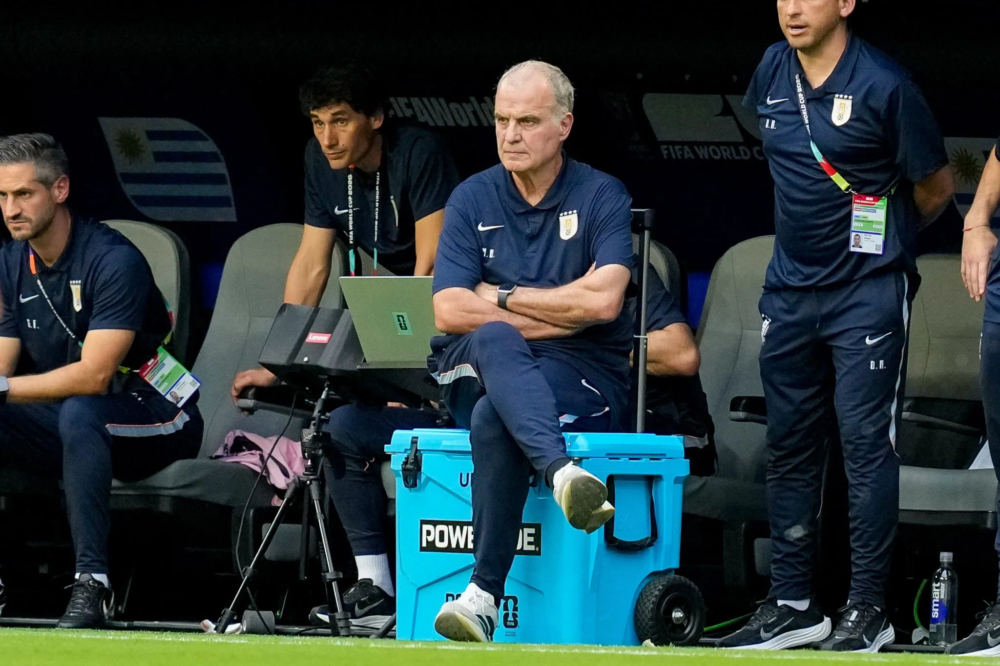 Bielsa durante Ar&aacute;bia Saudita 1 x 1 Uruguai 