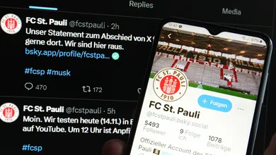De esquerda, St. Pauli abandona X (ex-Twitter) e se op&otilde;e a Elon Musk: &lsquo;M&aacute;quina de &oacute;dio&rsquo;