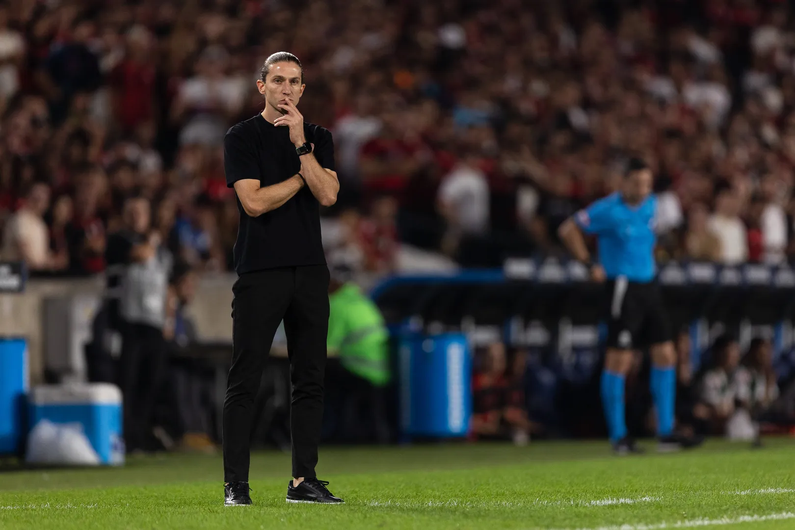 Filipe Lu&iacute;s durante Flamengo 1 x 0 Inter 