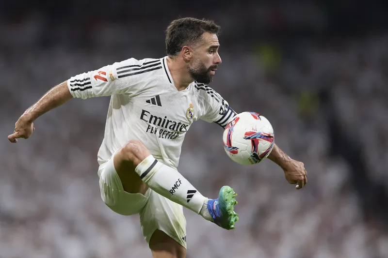 Carvajal esteve em 74% dos jogos do Real Madrid na temporada 2023/2024. Foto: Icon Sport