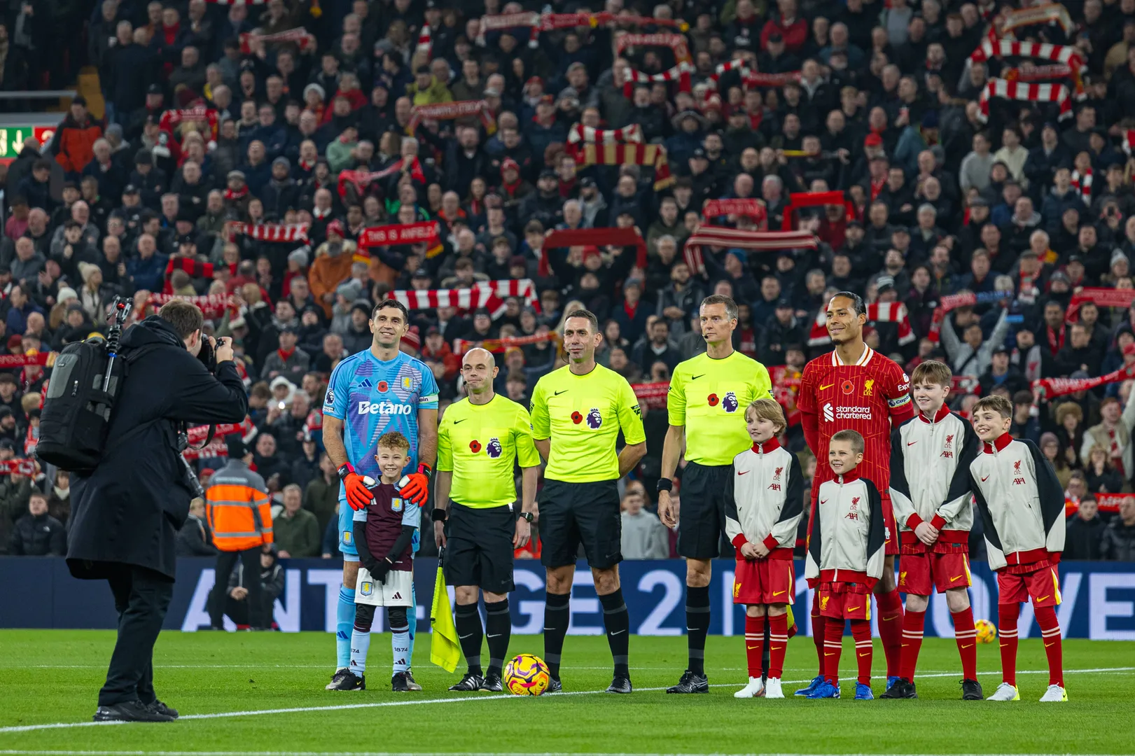 Football &ndash; FA Premier League &ndash; Liverpool FC v Aston Villa FC LIVERPOOL, ENGLAND &ndash; Saturday, November 9, 2024: Aston Vill