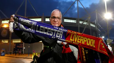 Torcida do Leicester demonstrou gratid&atilde;o com Ranieri, mas sem deixar de apoiar o time