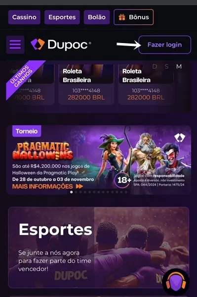 An&aacute;lise da Dupoc: apostas esportivas e cassino de qualidade