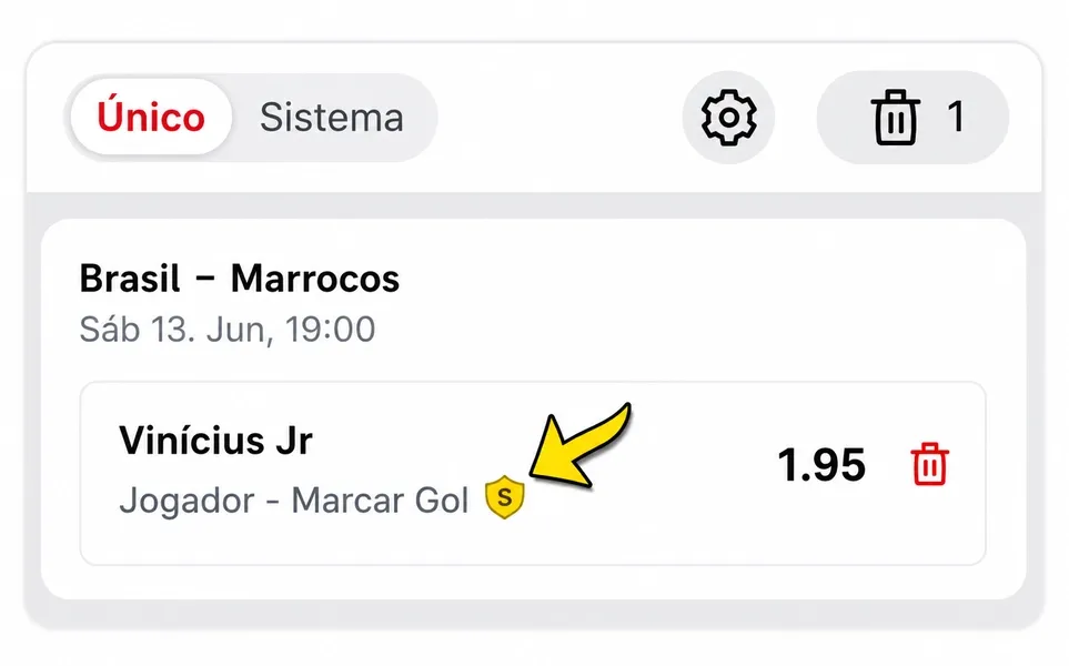Selo que indica a disponibilidade da Super Substitui&ccedil;&atilde;o em mercados de jogadores da Superbet
