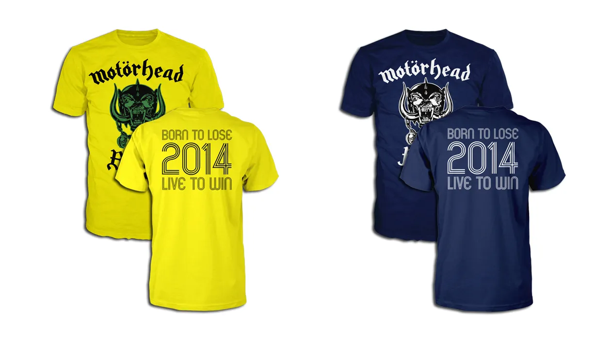 O Mot&ouml;rhead lan&ccedil;ou camisetas para a Copa melhores que as do Iron Maiden