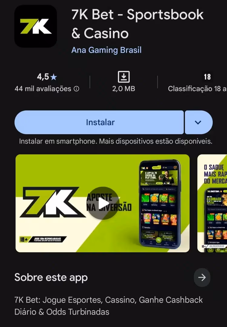 Bet7k app: saiba como apostar pelo celular em 2026