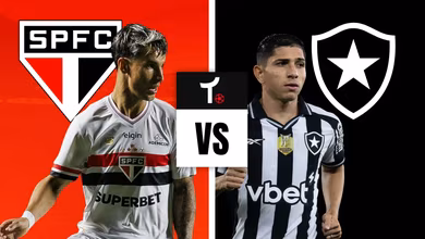 S&atilde;o Paulo x Botafogo: onde assistir, hor&aacute;rio e prov&aacute;veis escala&ccedil;&otilde;es