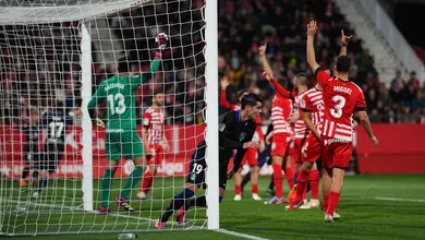 Atl&eacute;tico de Madrid e Girona faziam um 0 a 0 bem movimentado, at&eacute; Morata arrancar a vit&oacute;ria nos acr&eacute;scimos