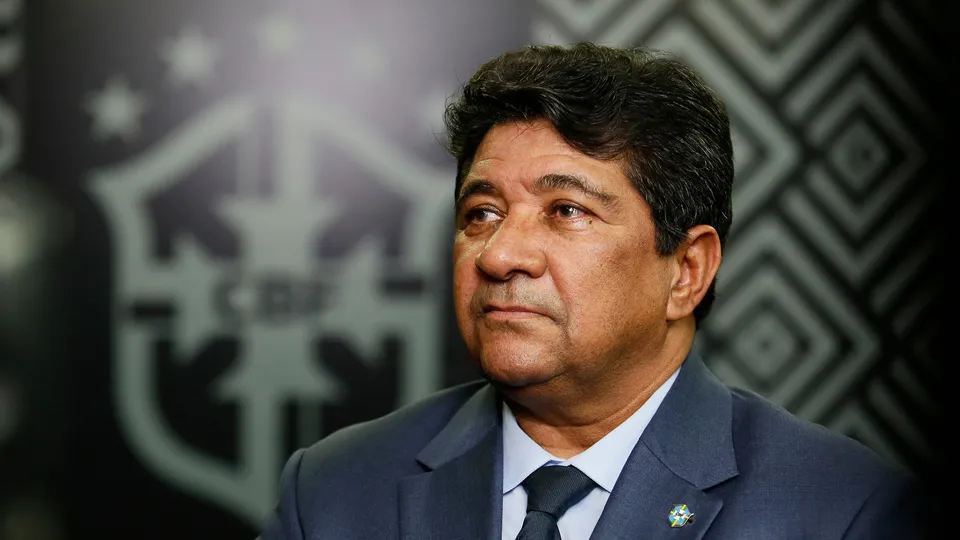 Ao ficar em cima do muro por causa do Flamengo, o presidente da CBF Ednaldo Rodrigues quase causou enorme problema para Fluminense e Conmebol - Foto: Rafael Ribeiro/CBF