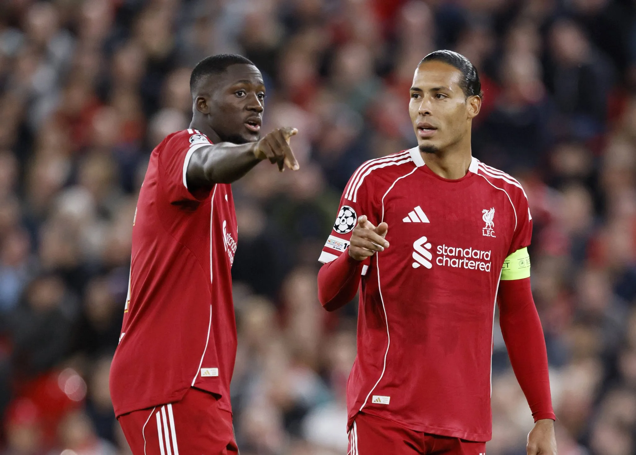Virgil Van Dijk e Ibrahima Konat&eacute; no Liverpool (Foto: Imago)