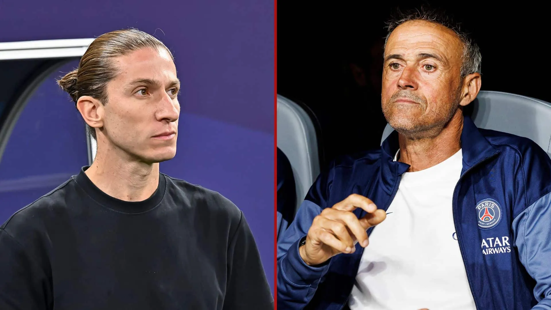 Filipe Lu&iacute;s e Luis Enrique