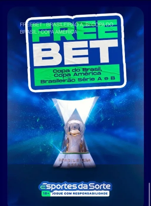 Banner da promo&ccedil;&atilde;o de aposta gr&aacute;tis na Esportes da Sorte