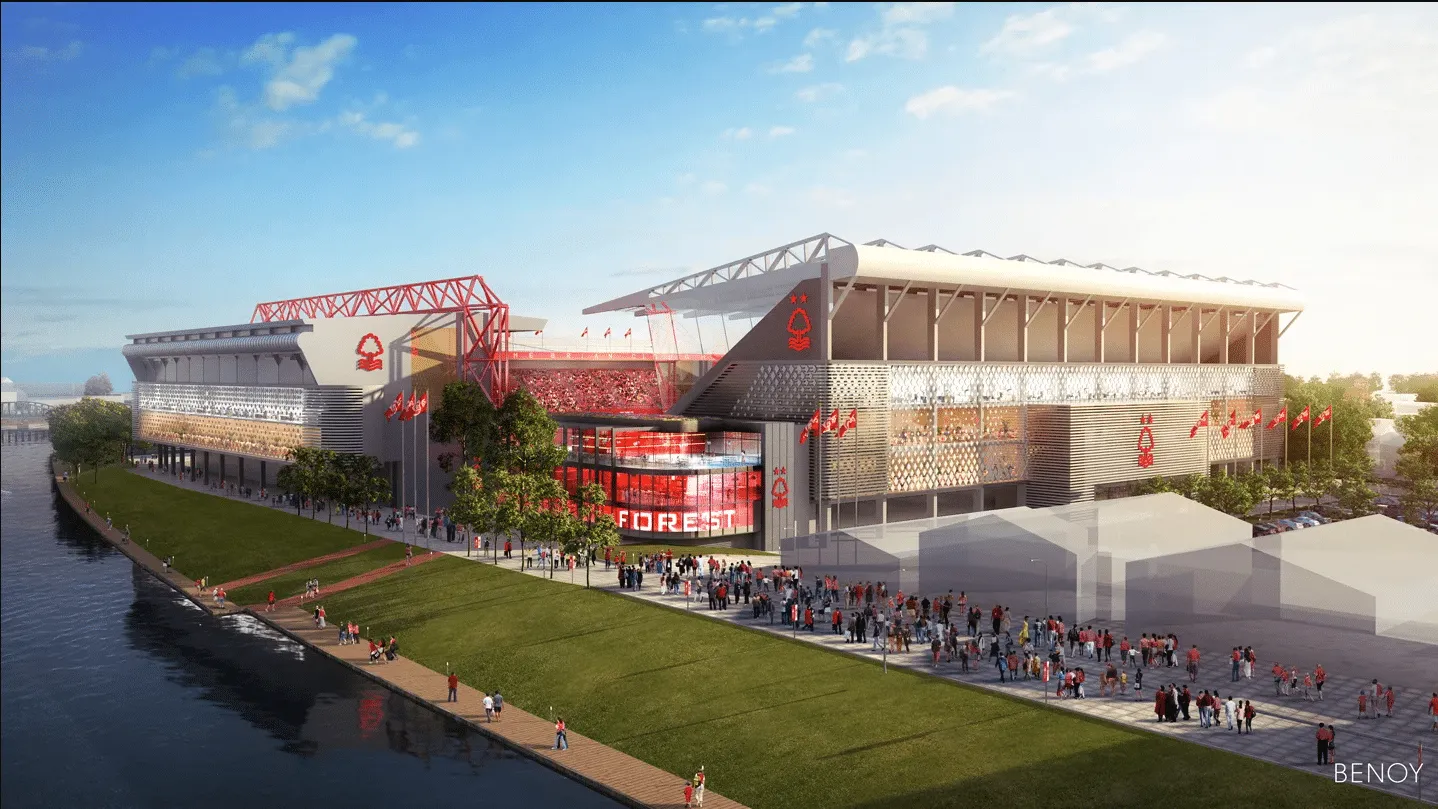 O Nottingham Forest lan&ccedil;ou um projeto bem bacana de moderniza&ccedil;&atilde;o do City Ground