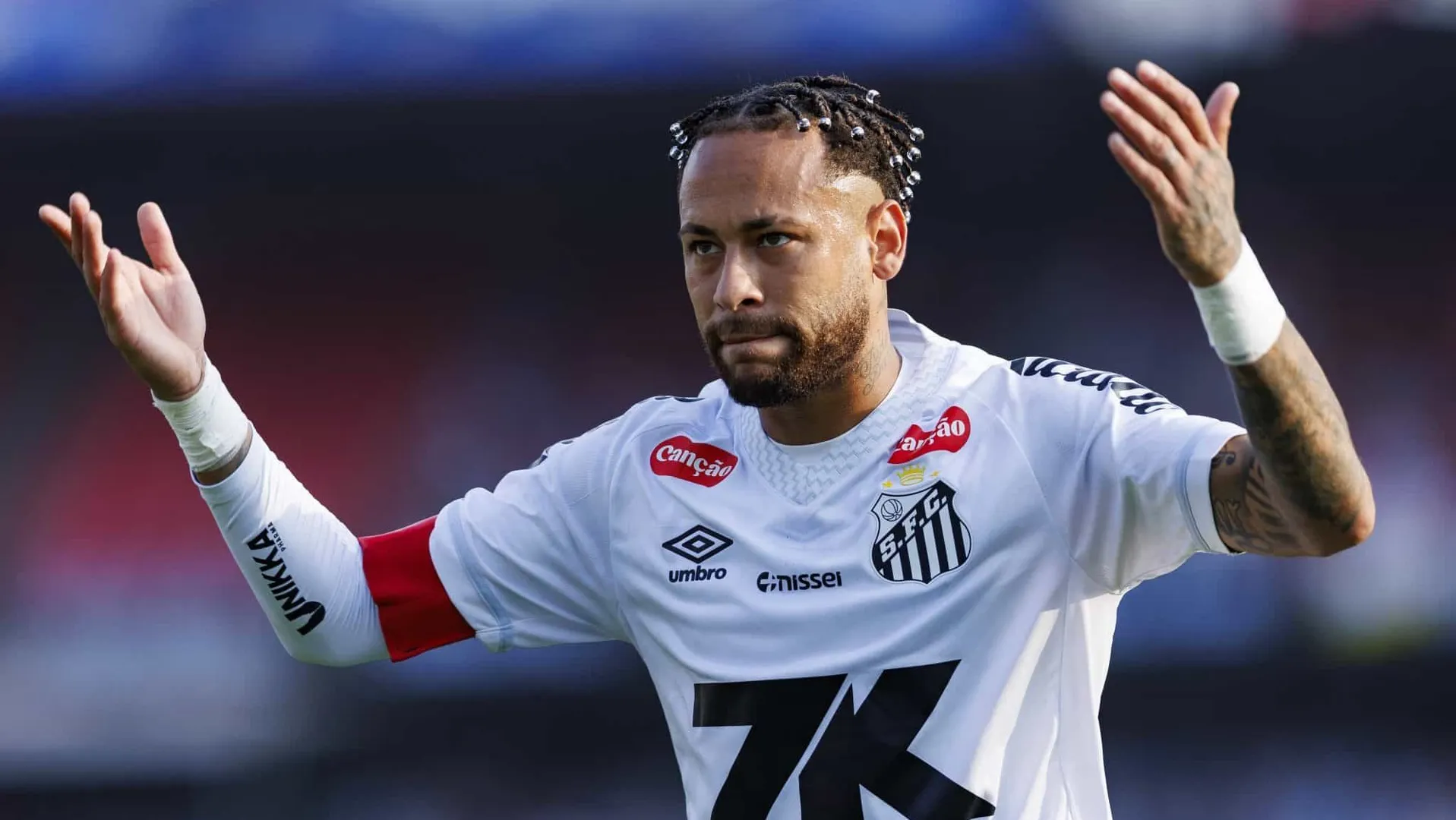 Neymar em goleada sofrida pelo Santos contra o Vasco (Foto: Imago)