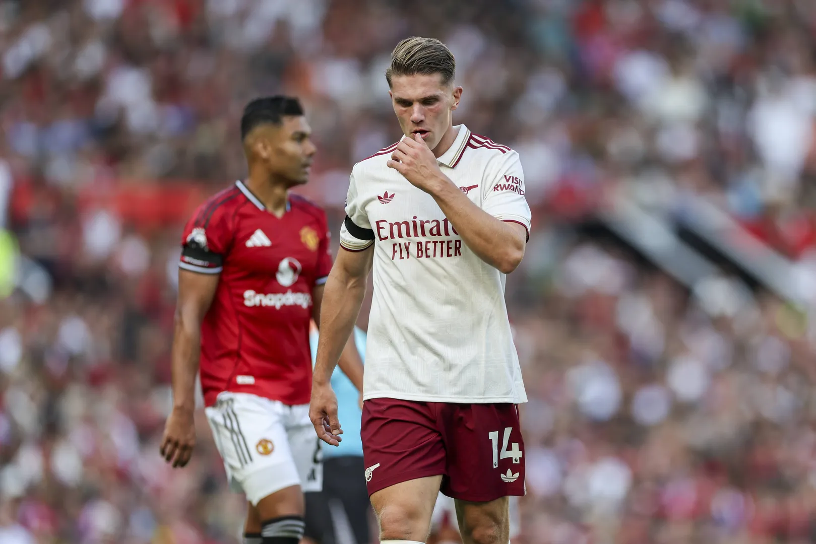 Viktor Gy&ouml;keres em sua estreia na Premier League pelo Arsenal (Foto: Imago)