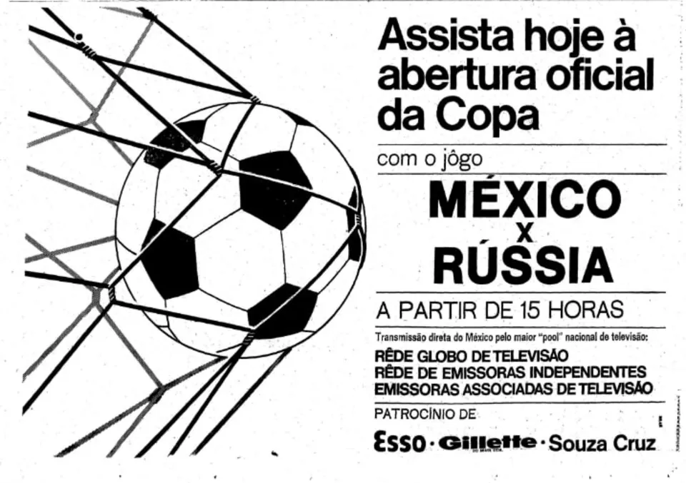 A Copa na televis&atilde;o brasileira: 1970