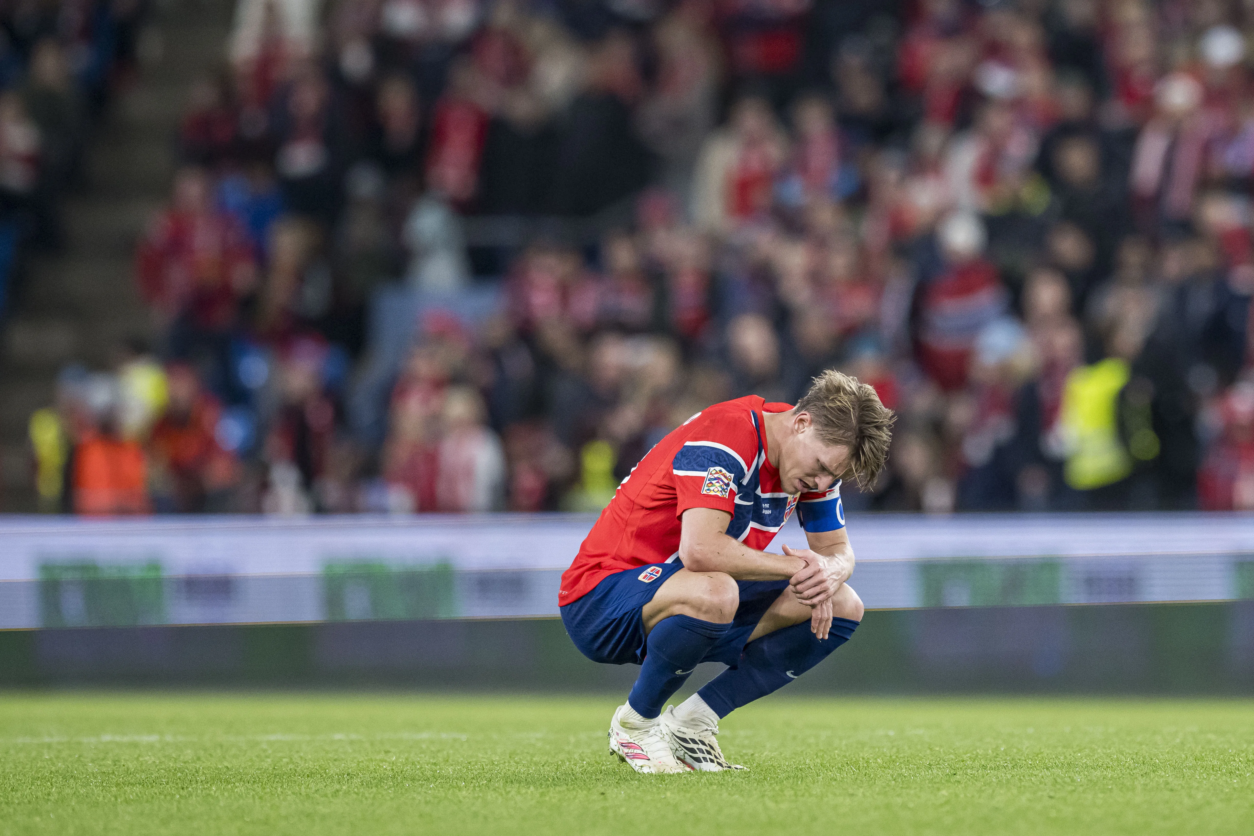 Martin Odegaard durante partida entre Noruega e Portugal pela Liga das Nações (Foto: Bildbyran / Icon Sport)