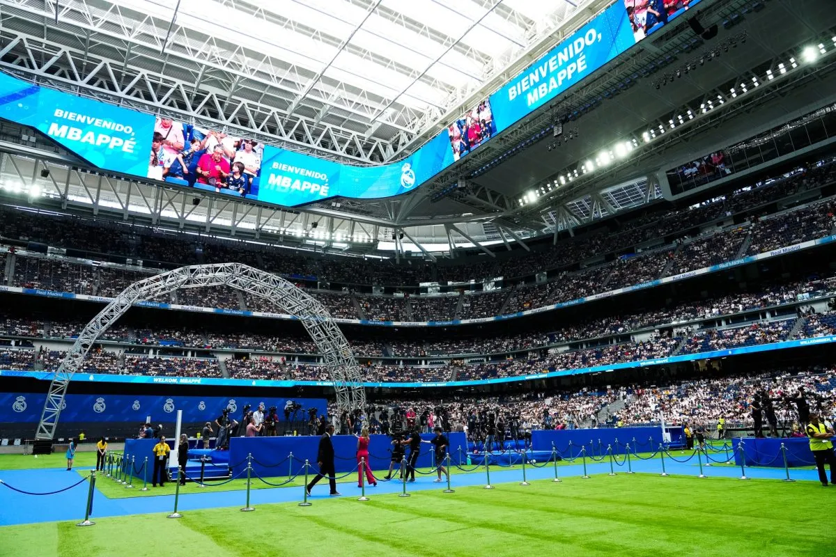 Vista panor&acirc;mica do est&aacute;dio Santiago Bernab&eacute;u