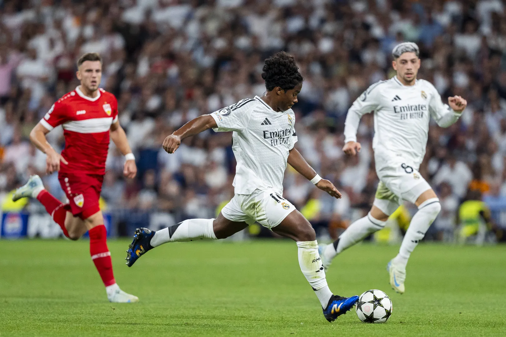 Endrick durante jogo do Real Madrid. Foto: Imago
