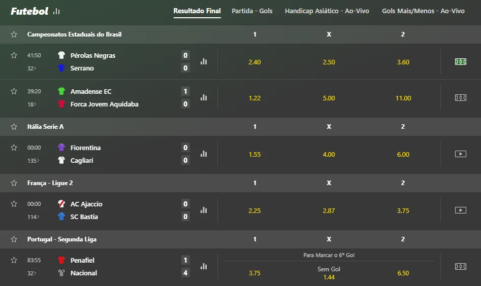 ao vivo sport bet365