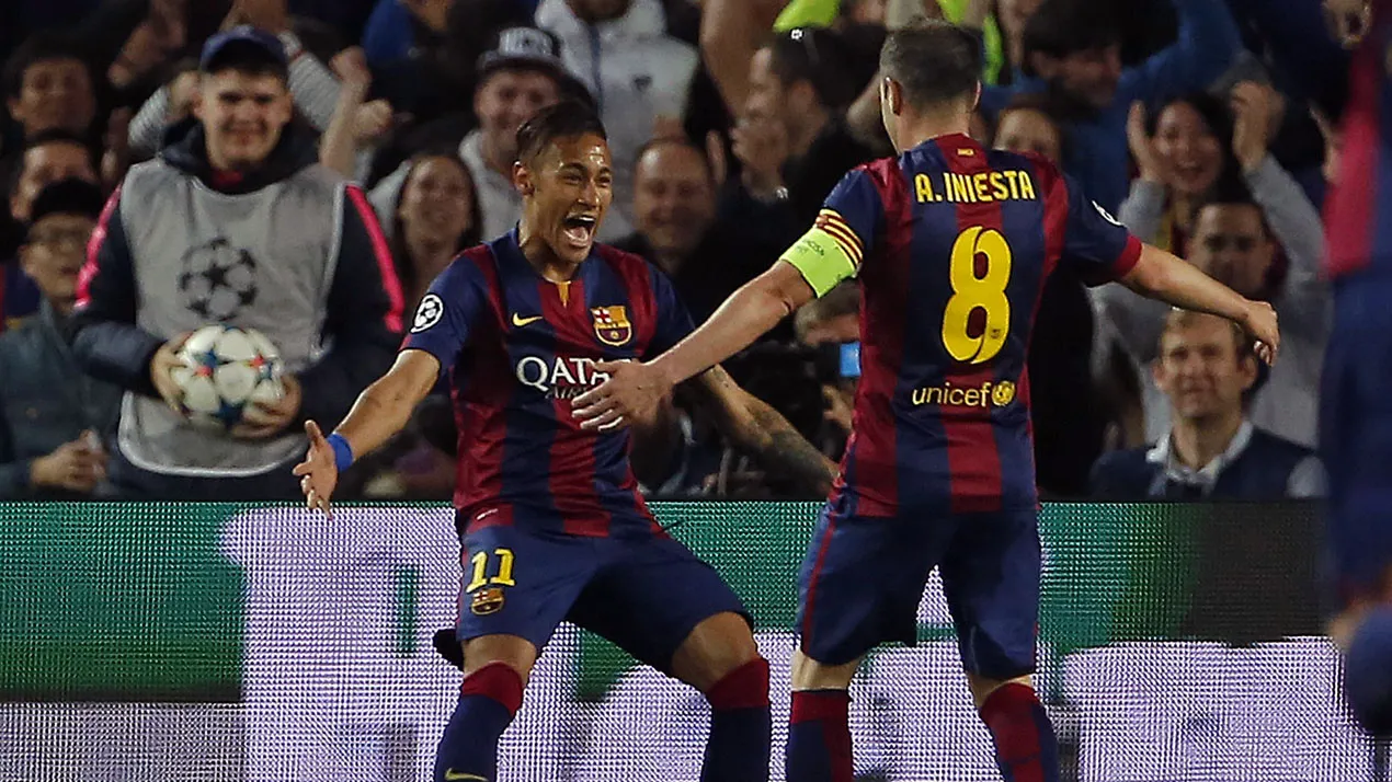 Iniesta jogou s&oacute; 45 minutos, mas trouxe de volta o encanto com a camisa do Barcelona