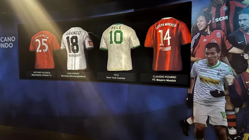Proje&ccedil;&atilde;o de camisas d sul-americanos que brilharam mundo afora