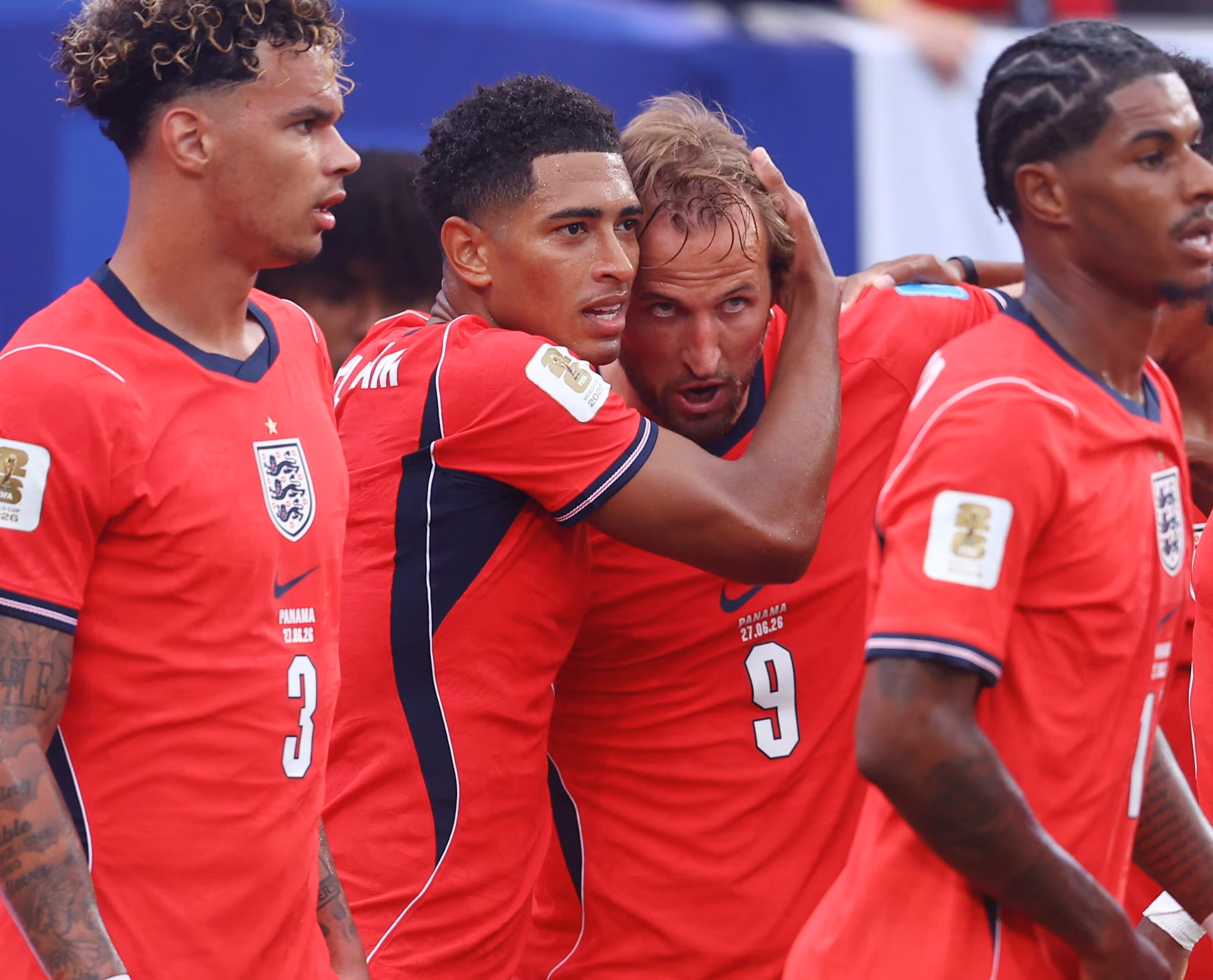 Bellingham e Kane selaram vit&oacute;ria sobre o Panam&aacute; (