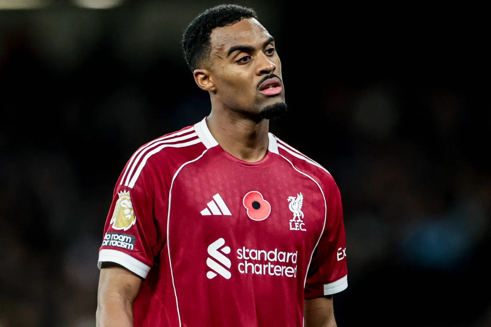Gravenberch em jogo do Liverpool