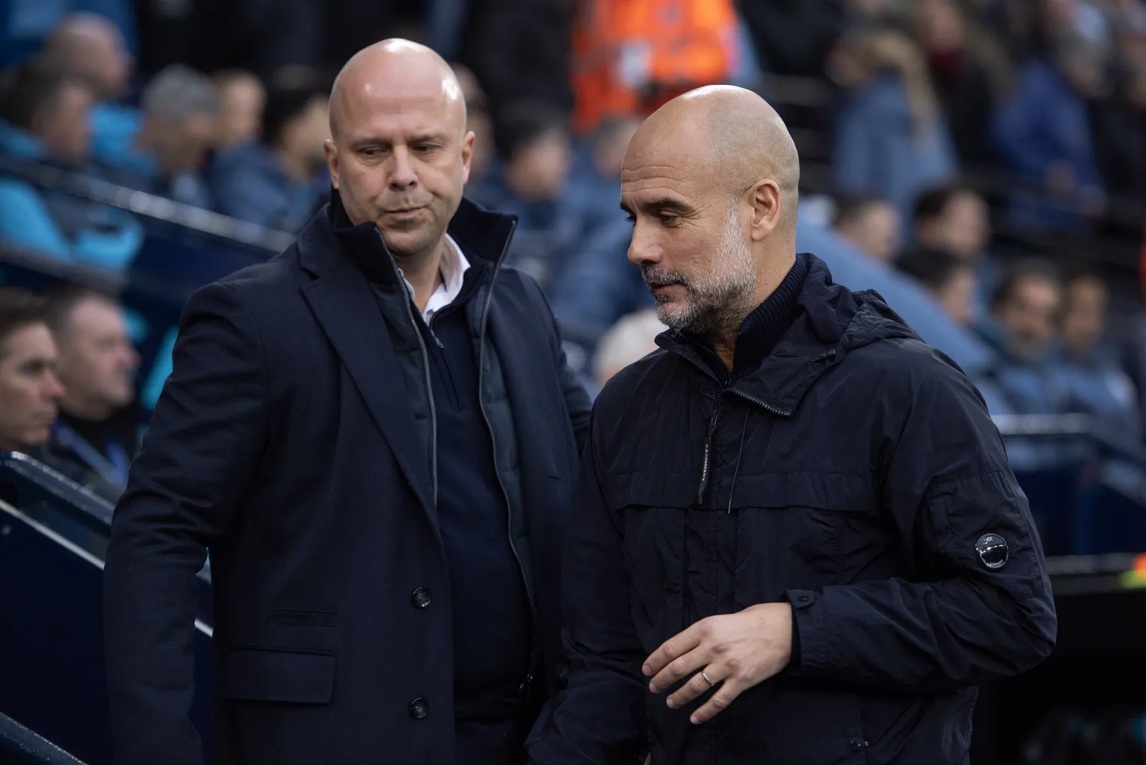 Arne Slot e Pep Guardiola (Foto: Imago)